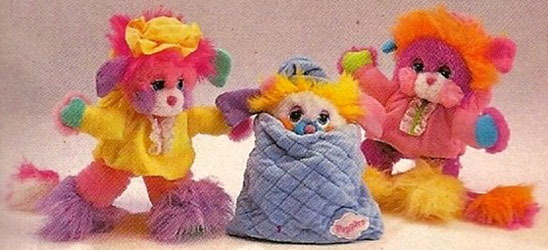 Popples Vintage Plush Toy Indian / Indian 15cm Retro Toy