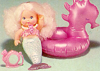 mermaid bath toys from the 80s