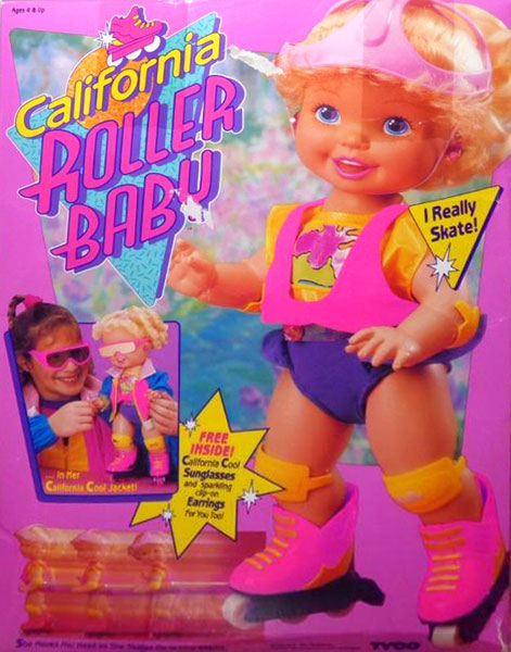 Baby rollerblade hot sale doll