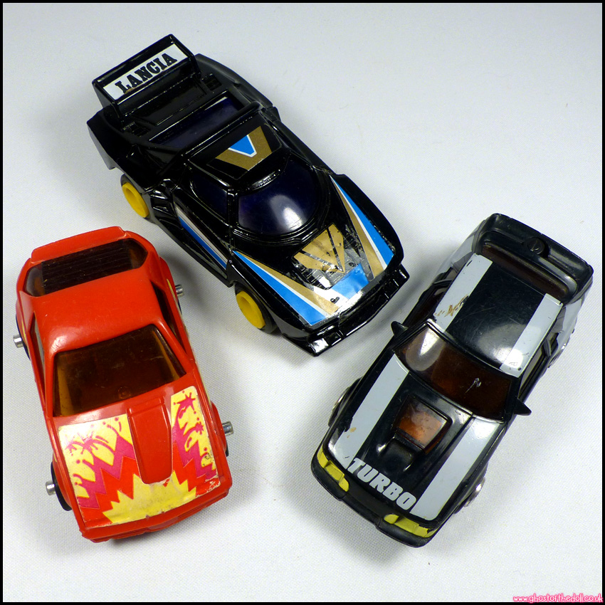 POWER RODS Turbo Car LANCIA Stratos TRIK SHOTS Buddy L Playskool 1975 1982 1984