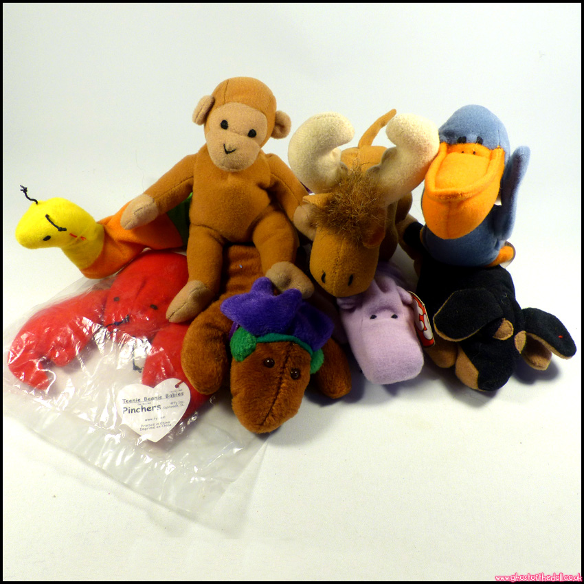 TY TEENIE BEANIE BABIES Bundle VINTAGE 8x Plush CADBURYS 2000 (McDonalds 1993)