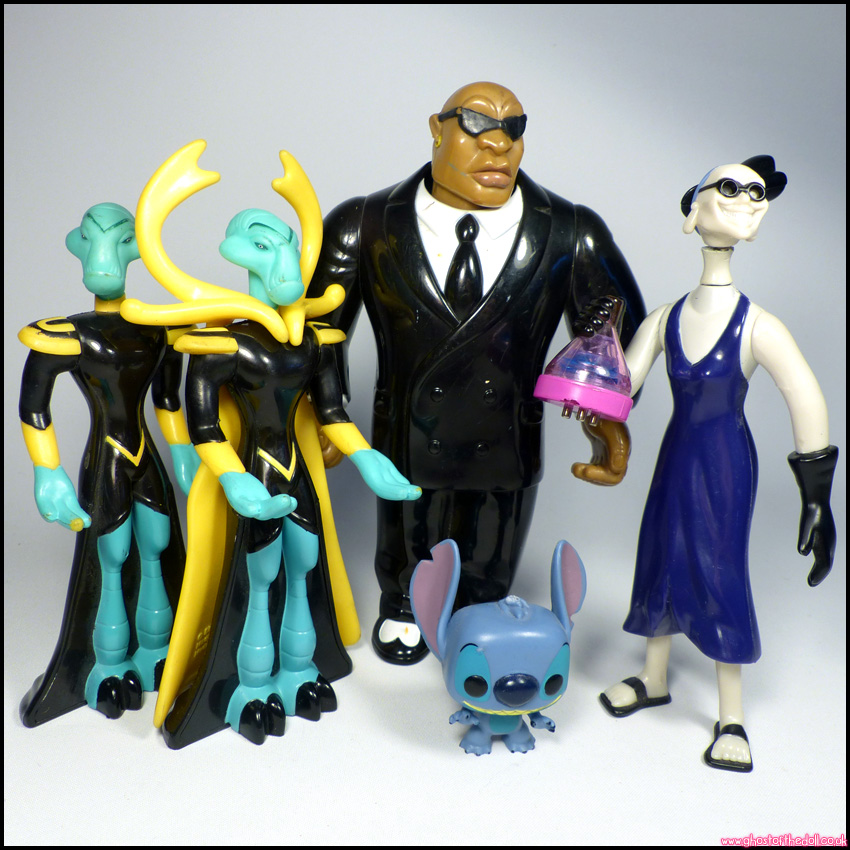 LILO & STITCH 5 Figure ALIEN Cobra Bubbles EMPERORS NEW GROOVE (McDonalds 2002)