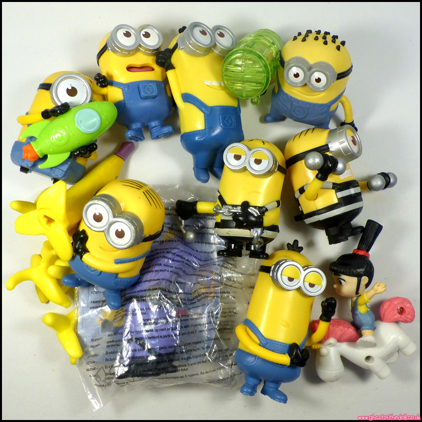 MINIONS Bundle 10x Figures + 4x Bananas! (McDonalds 2013/2017) - Click Image to Close