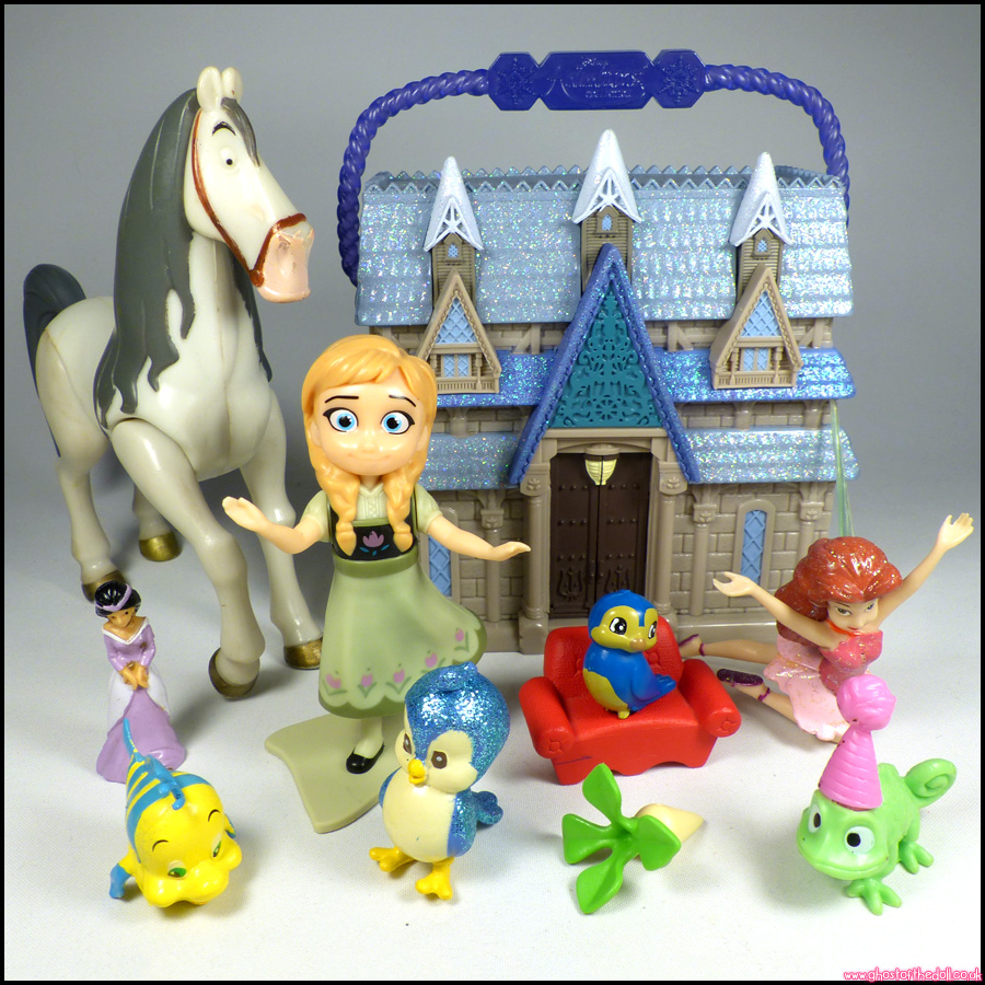 Disney Princess FROZEN Figures ANIMATORS LITTLES Playset House BUNDLE