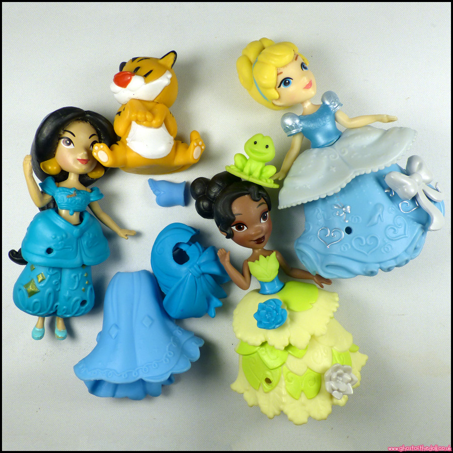 Disney Princess LITTLE KINGDOM Cinderella TIANA Jasmine RAJAH Dolls Accessories