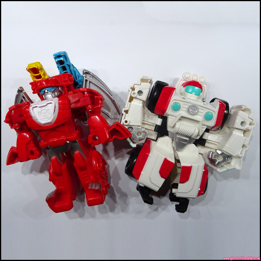 TRANSFORMERS Rescue Bots HEATWAVE Playskool Heroes MEDIX x2 Figures EASY Academy