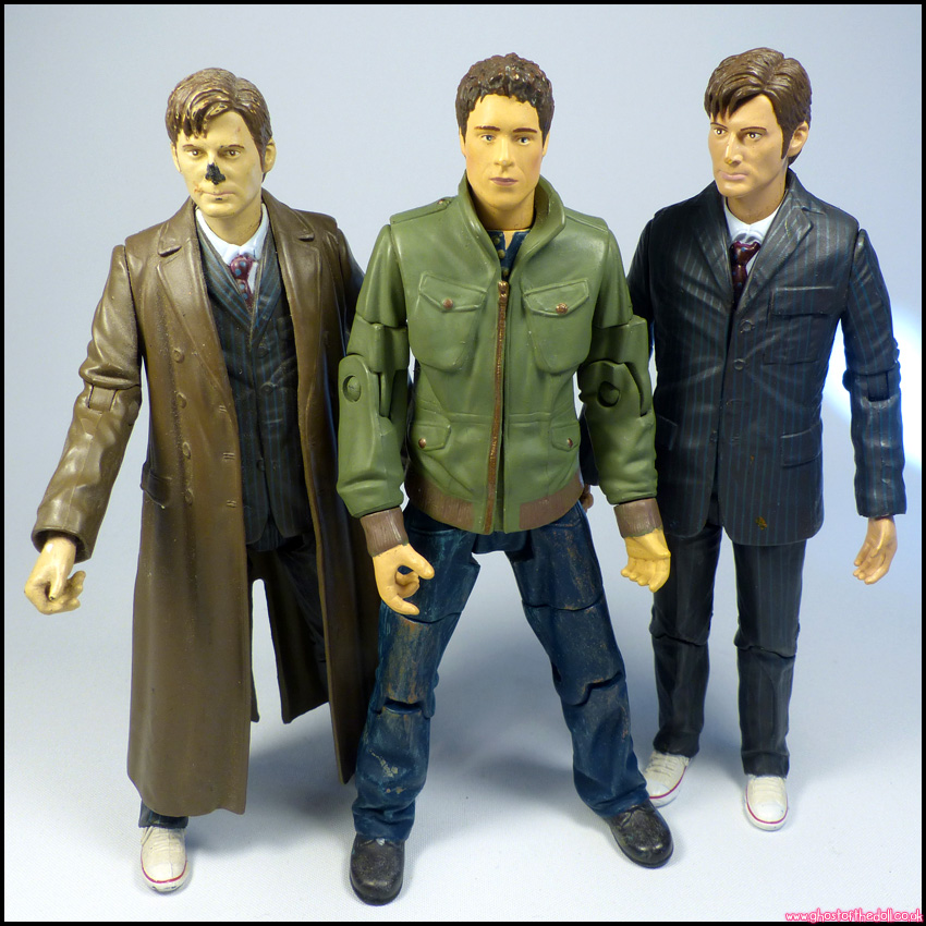 PRIMEVAL Stephen Hart DOCTOR WHO 10th Tennant 3x Figure Bundle (BBC 2004/2006)