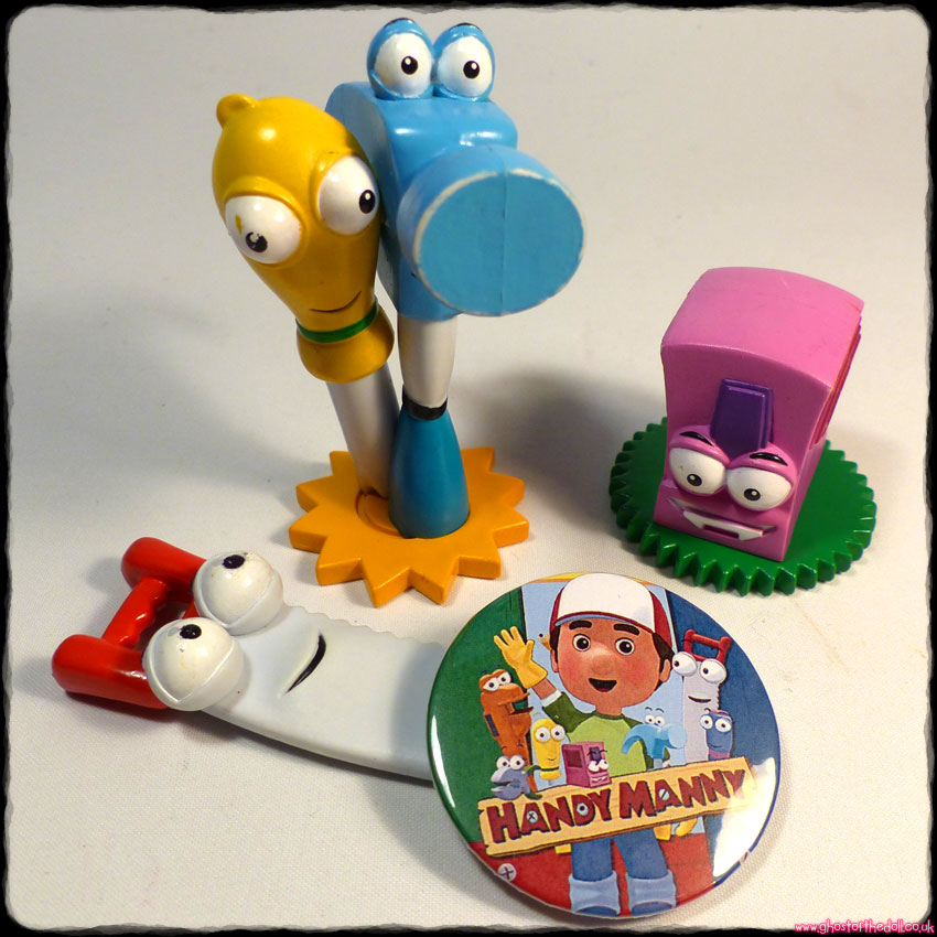 HANDY MANNY 3 Tool Figures Cake Toppers + FREE BADGE! (Disney) [Toys ...