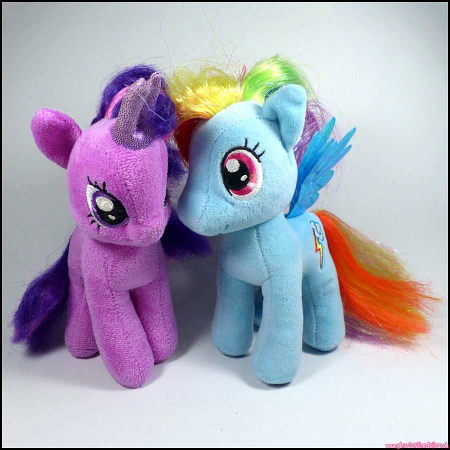 MY LITTLE PONY Plush TWILIGHT SPARKLE Soft 7" RAINBOW DASH (Ty Hasbro 2013/2016)