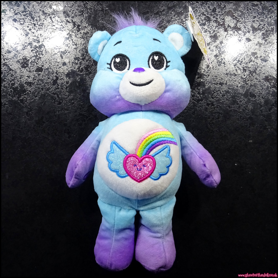 CARE BEARS Plush DREAM BRIGHT BEAR 9" Heart Rainbow BESTIE Tag (Basic Fun 2022)