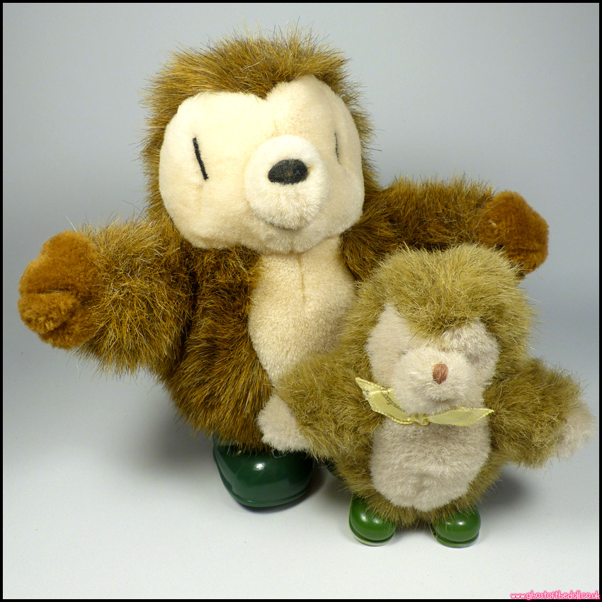 COUNTRY COMPANIONS Plush ED HEDGEHOG Green Wellies 4" 6" (Gordon Fraser 1990s)