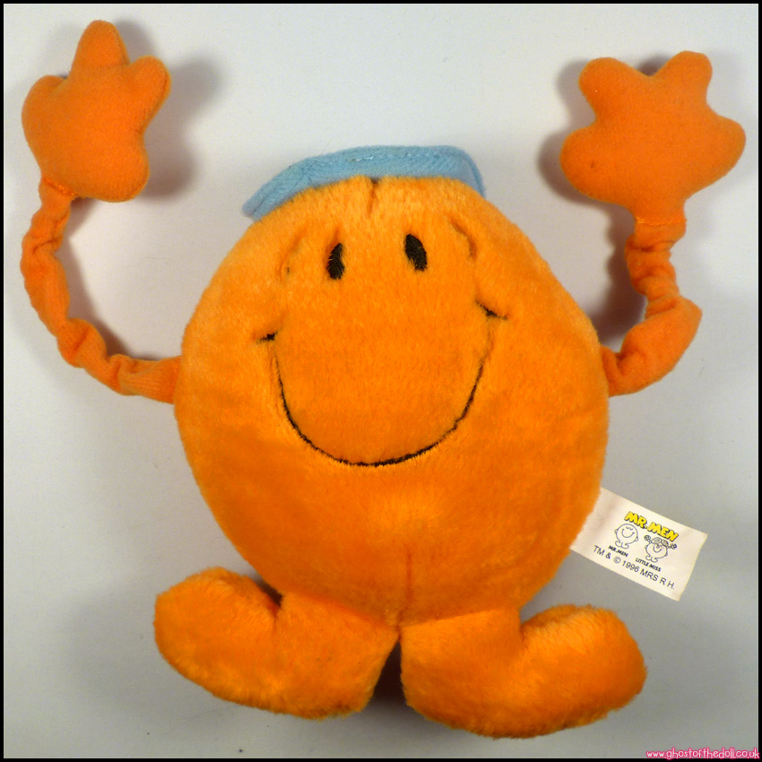 MR MEN Plush MR TICKLE Vintage 6" Soft Toy (Golden Bear 1996)