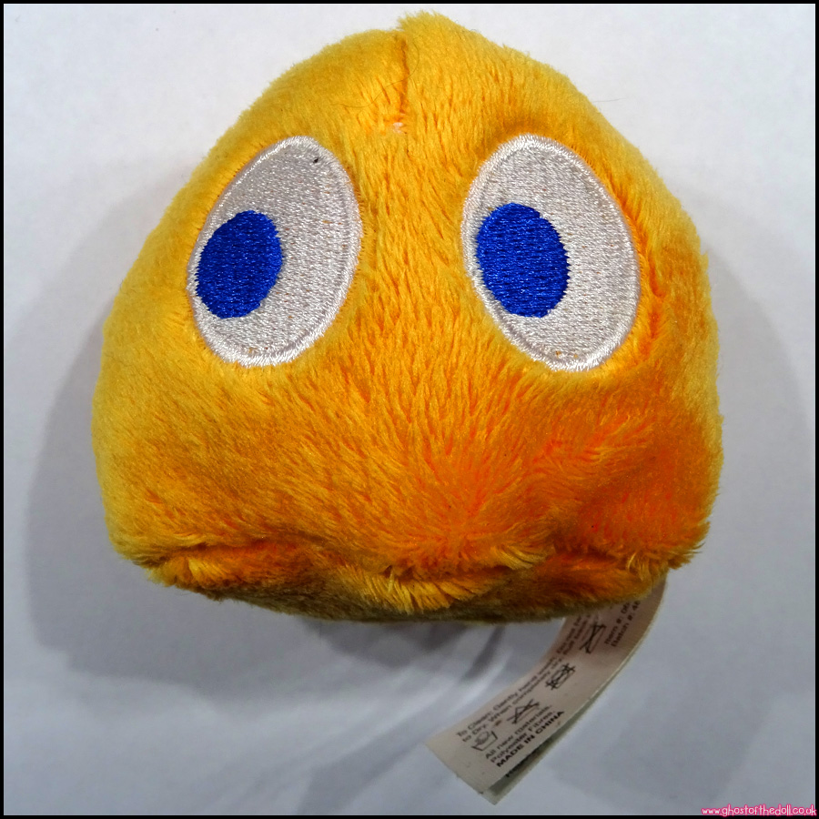 PAC-MAN Plush ORANGE GHOST 3" Retro Video Game CLYDE Soft Toy (Bandai Namco)