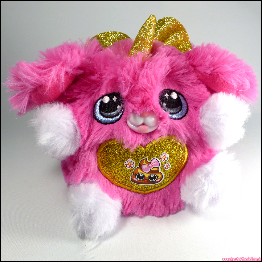 RAINBOCORNS Puppycorn Bow Surprise ROCKET 4" Plush Pink Gold POOP Symbol!