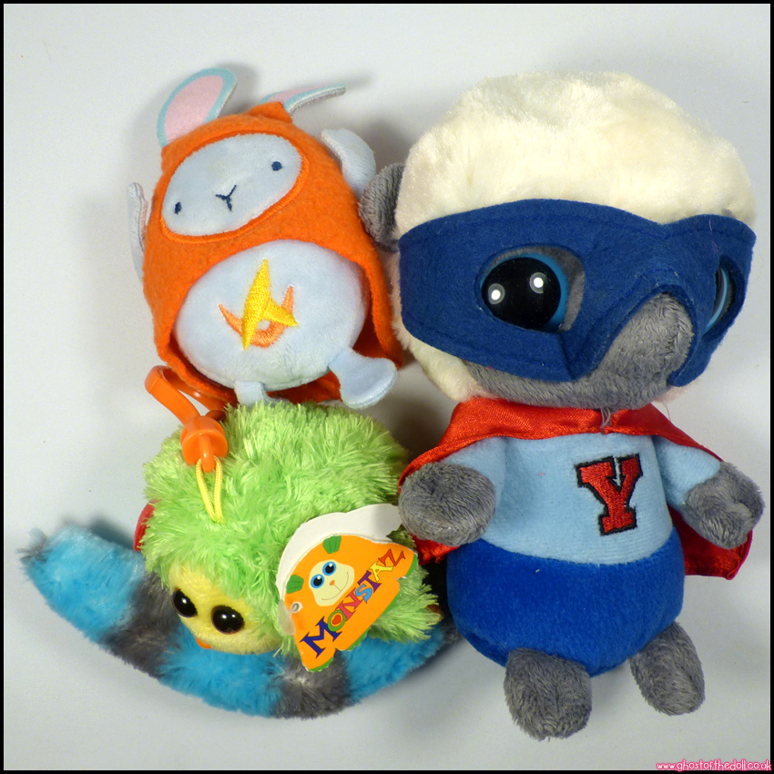 YOOHOO Bush Baby Superhero BING Hoppity Voosh MONSTAS Maxine Ty BUNDLE 3x Plush