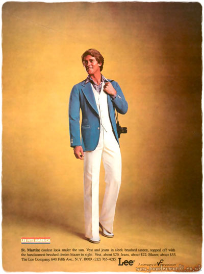 Lee ~ Menswear Adverts [1974-1979] “Lee Fits America” | Retro Musings