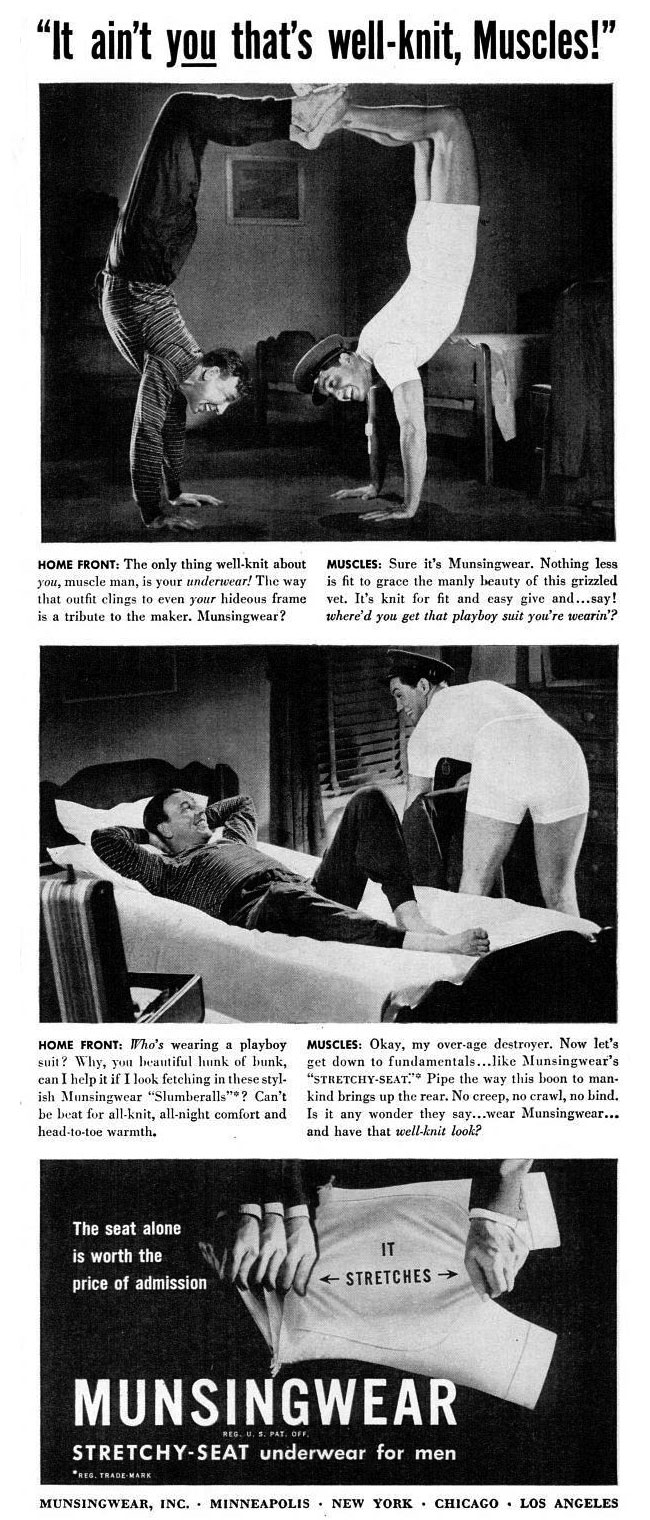 Vintage 1939 Musingwear Underwear What No Droopy Drawers Print Ad  Advertisement