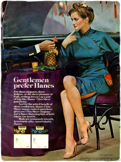 Gosh, Yes - Vintage Ads! - Hanes Hosiery Mills Co, 1985
