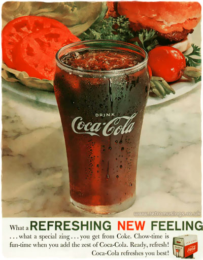 Coca Cola ~ Soda Adverts [1961-1962] “Refreshing New Feeling” | Retro ...