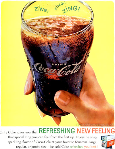 Coca Cola ~ Soda Adverts [1961-1962] “Refreshing New Feeling” | Retro ...