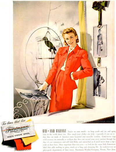 Forstmann Woolen Company ~ Womenswear Adverts [1941-1942] | Retro Musings