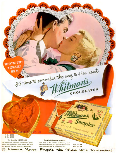 Valentines Heart Adverts [1950’s] | Retro Musings