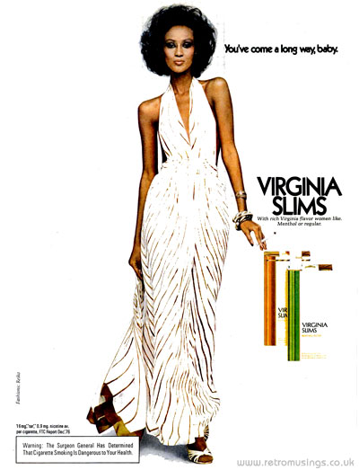 Virginia Slims [1971-1979] Cigarette Adverts ~ Style 2 | Retro Musings