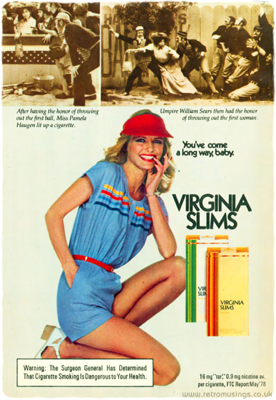 Virginia Slims [1968-1979] Cigarette Adverts ~ Style 1 | Retro Musings