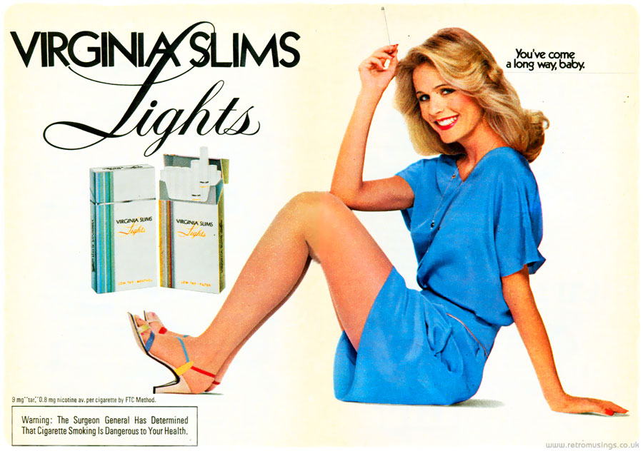 Virginia Slims [1979 1983] Cigarette Adverts ~ Lights