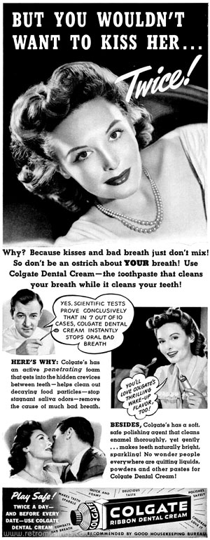 Colgate ~ Toothpaste Adverts [1941] | Retro Musings