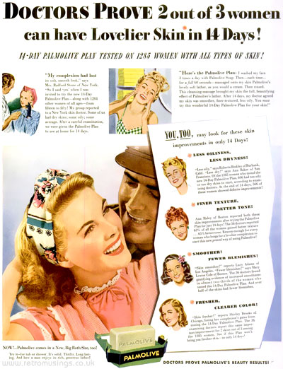 Palmolive ~ Soap Adverts [1945-1948] | Retro Musings