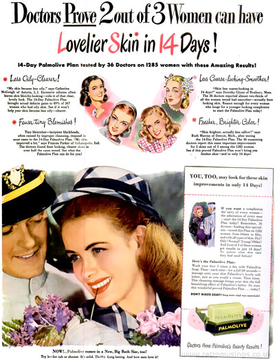 Palmolive ~ Soap Adverts [1945-1948] | Retro Musings