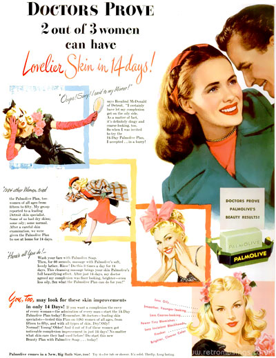 Palmolive ~ Soap Adverts [1945-1948] | Retro Musings