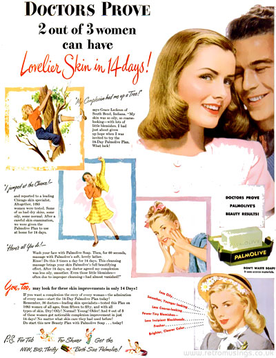 Palmolive ~ Soap Adverts [1945-1948] | Retro Musings