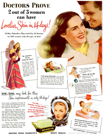 Palmolive ~ Soap Adverts [1945-1948] | Retro Musings