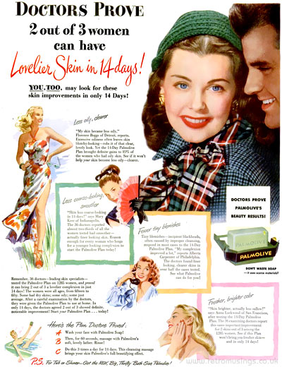 Palmolive ~ Soap Adverts [1945-1948] | Retro Musings