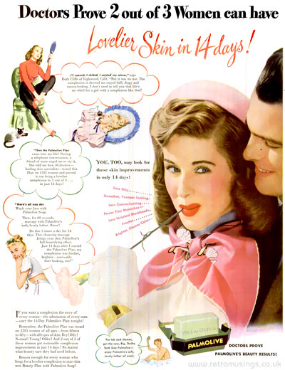 Palmolive ~ Soap Adverts [1945-1948] | Retro Musings