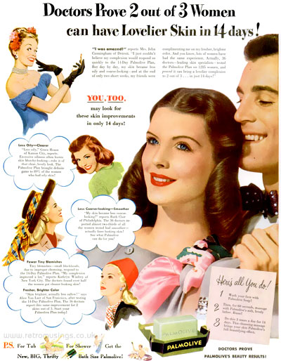 Palmolive ~ Soap Adverts [1945-1948] | Retro Musings