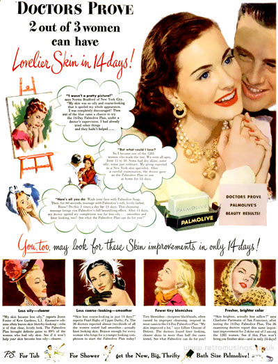 Palmolive ~ Soap Adverts [1945-1948] | Retro Musings