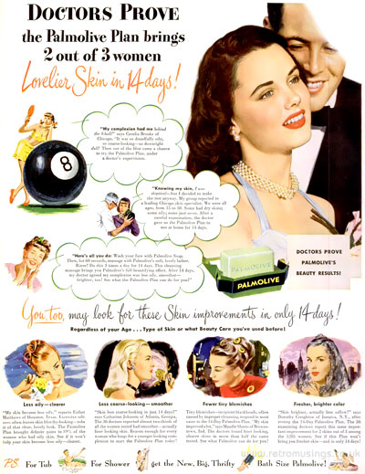 Palmolive ~ Soap Adverts [1945-1948] | Retro Musings