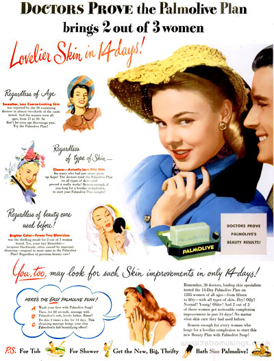 Palmolive ~ Soap Adverts [1945-1948] | Retro Musings