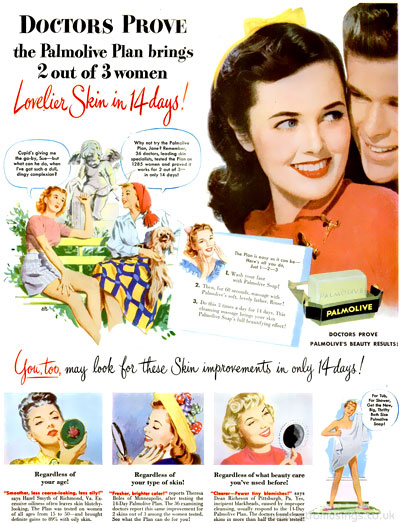 Palmolive ~ Soap Adverts [1945-1948] | Retro Musings