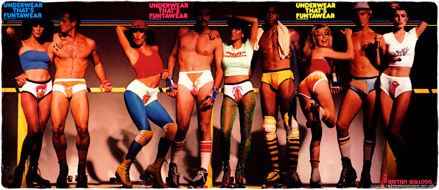 Vintage 70's Deadstock 'BRITTISH BULLDOG FUNTAWEAR' Novelty Sexy Unisex  Underwear Briefs