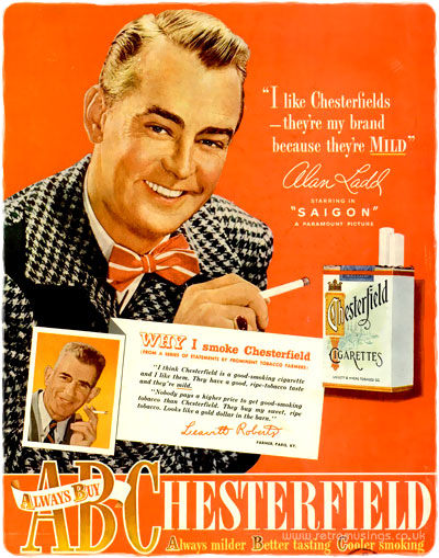 Chesterfield [1945-1950] Cigarette Adverts ~ ABC | Retro Musings