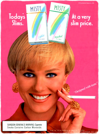 Misty [1990-1997] Cigarette Adverts | Retro Musings