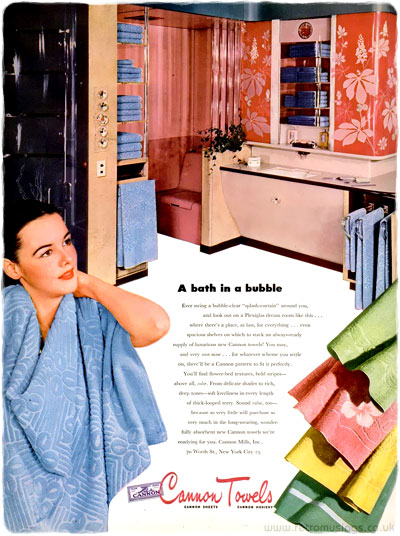 Vintage Cannon Towels Ad from June 1960 Better Homes Gardens