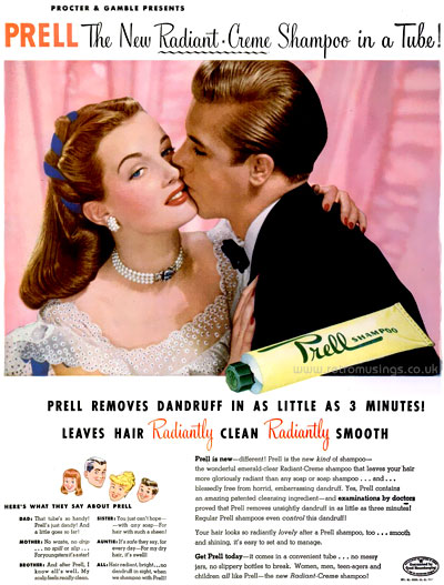 Prell ~ Hair Care Adverts [1947-1949] 