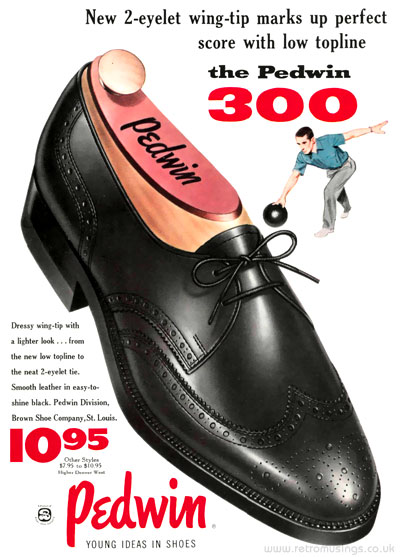 “Pedwin” Brown Shoe Company ~ Men’s Shoe Adverts [1954-1958] | Retro ...