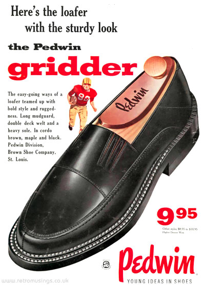 “Pedwin” Brown Shoe Company ~ Men’s Shoe Adverts [1954-1958] | Retro ...